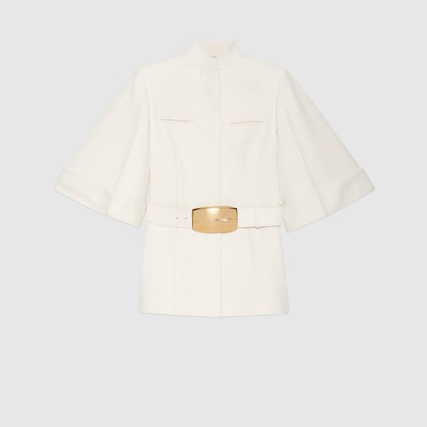 Light Wool silk jacket with retro